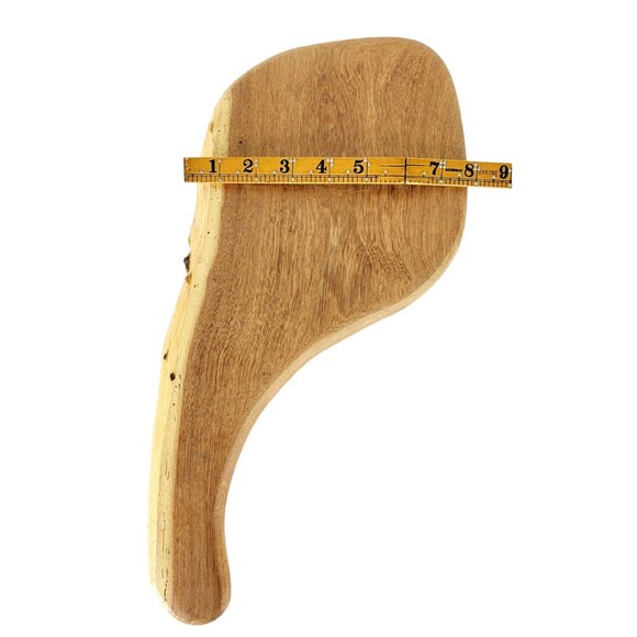 Vintage Primitive Live Edge Wood Hand Carved Rustic Meat Bread Cutting Board 17" - Picture 9 of 12